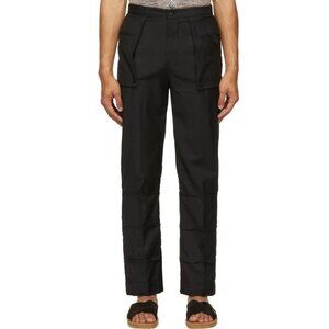 Bloke Patchwork Trousers Size L Mens Black Pants $485